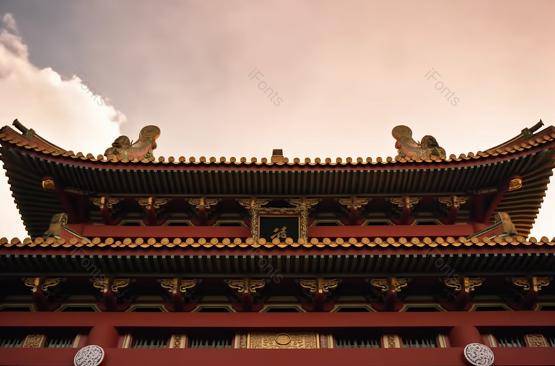 新加坡佛牙寺屋顶宝塔博物馆古老的著名景点,高清,摄影图,摄影图片,图片大全,摄影图免费下载